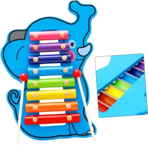 1 Set Wooden Educational Percussion Set Tone Xylophone for Boy Girl and Interactive Musical Instrument Promotes Sensory and Intelligence Development for Parent Communication