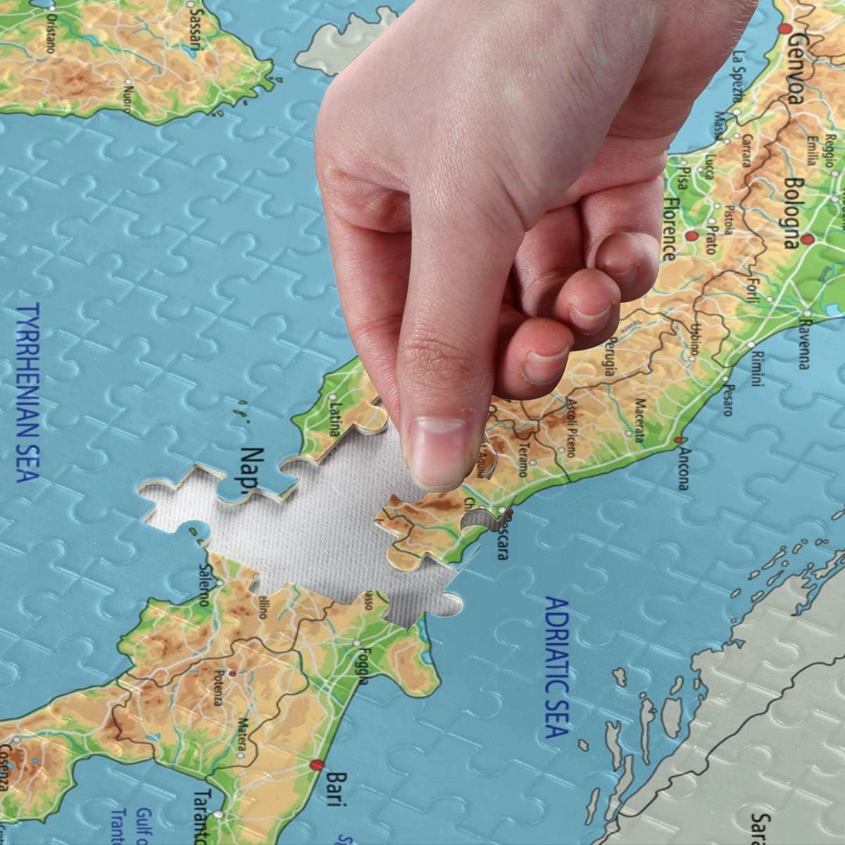 1000 Piece Jigsaw Puzzles for Adults Italy Physical Map Puzzles Educational Games Brain Challenge Home Decoration Jigsaw Puzzles 1000 Pieces for Youth Children Family Games Toy Best Gift