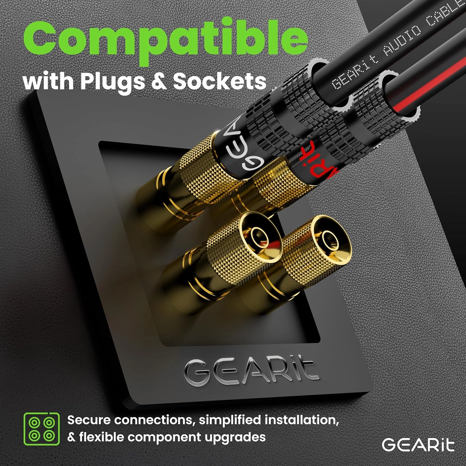 14AWG Speaker Wire, GearIT Pro Series 14 AWG Gauge Speaker Wire Cable (200 Feet / 60.9 Meters) Great Use for Home Theater Speakers and Car Speakers Black