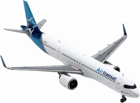 1 400 for Air Transat Airbus A321neo Simulated Airliner Model Office Desk Decoration Finished Toys Miniatures Set