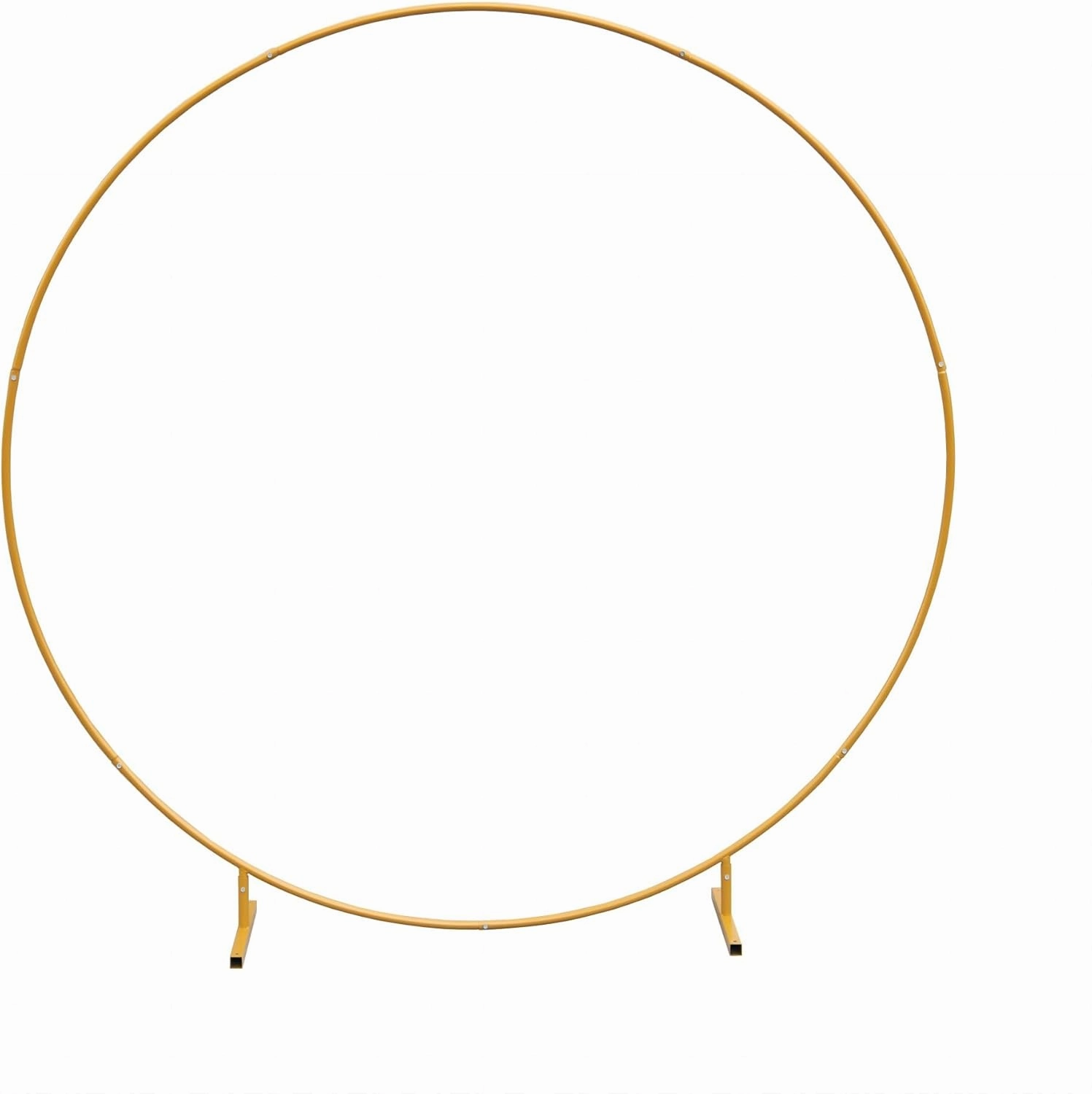 1. GO Wedding Arch for Ceremony 6Ft Wide 6Ft High, Metal Balloon Arches Backdrop Stand with Base for Party Supplies, Outdoor Garden Trellis for Climbing Plant, Round Frame