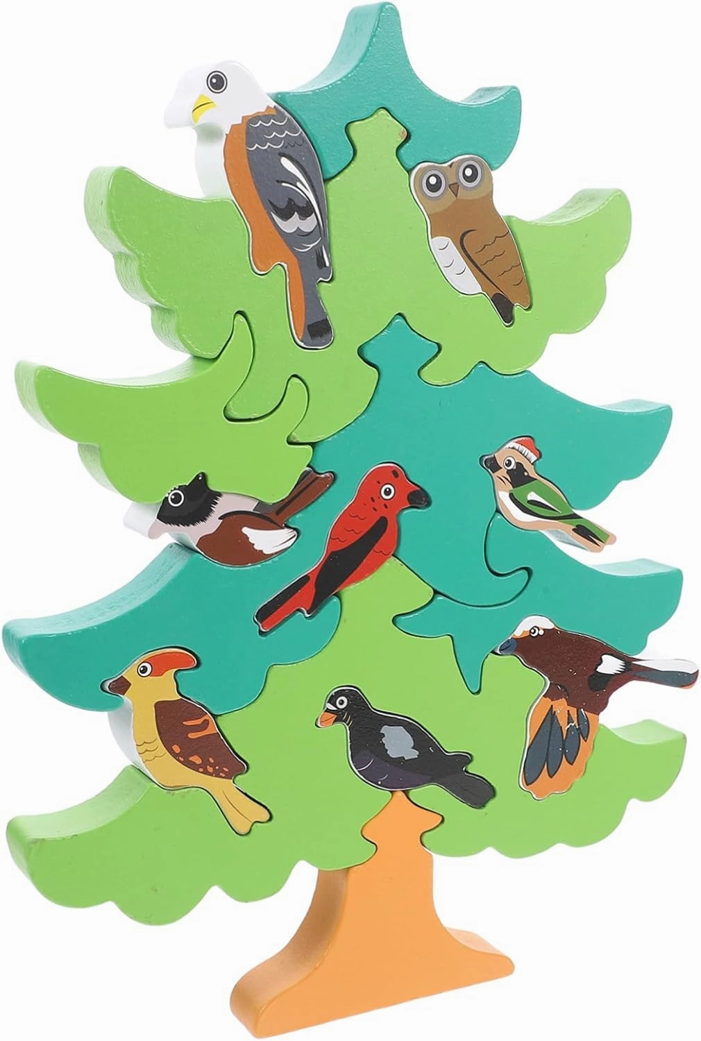 1 Set Bird Shaped Cartoon Educational Cognitive Playthings for DIY Creative for Early Learning and Imagination Development for Preschool Boys