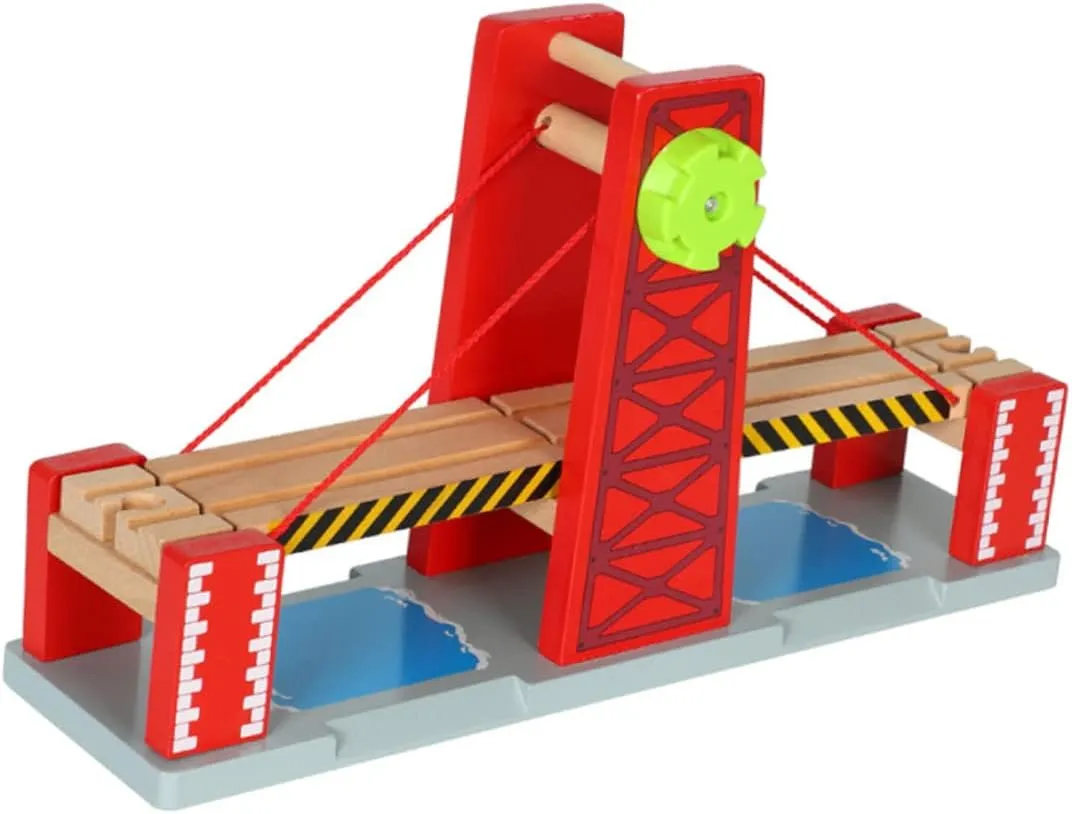 1Set Creative DIY Railroad Bridge Train Tracks Building Block Model for Ages Stimulates Imagination and Motor Skills Present for Birthdays and Christmas