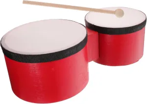 1Set Drum Percussion Instrument for Safe Smooth Surface Includes Drumstick for Music Education and Motor Skill Development