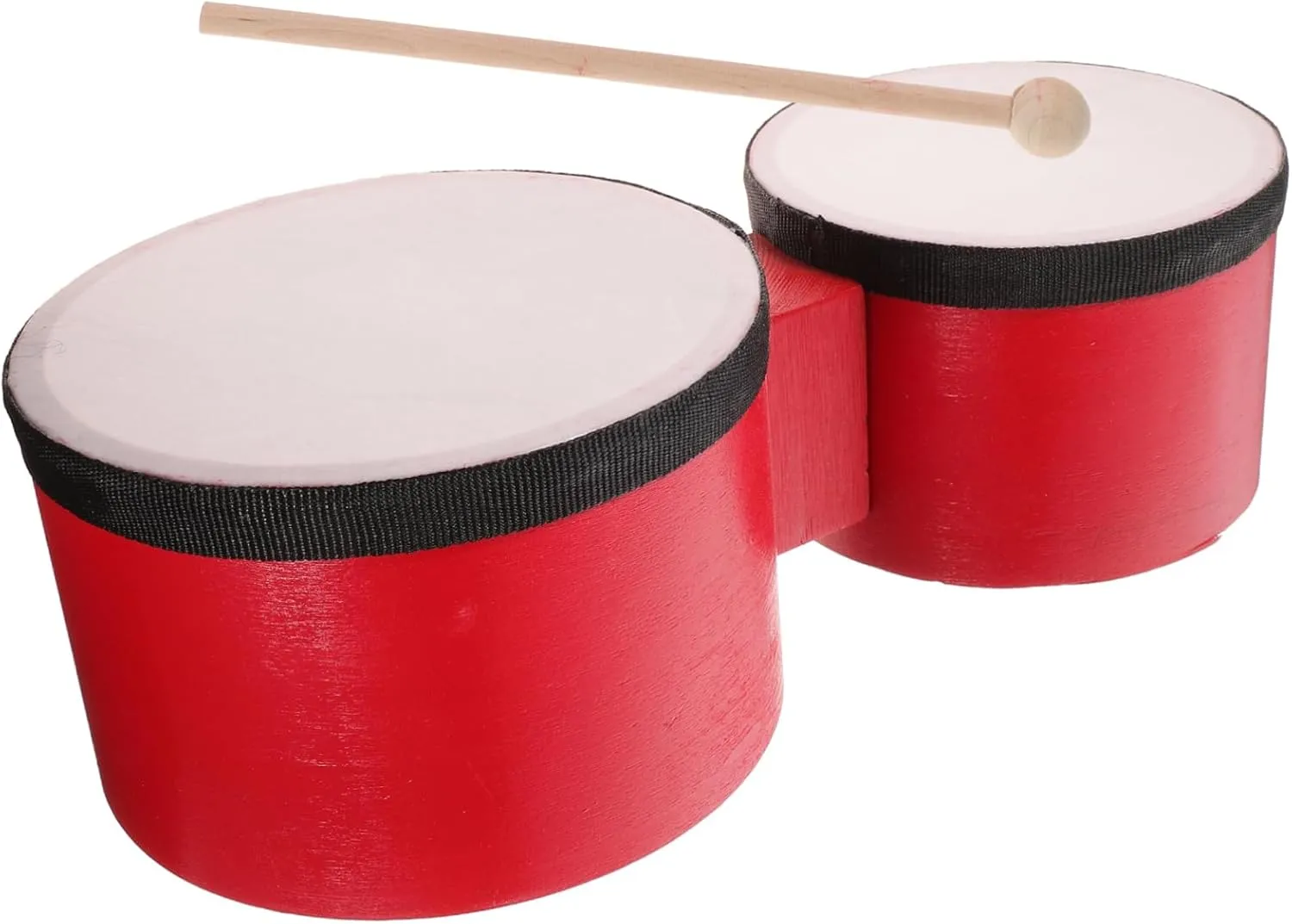 1Set Drum Percussion Instrument for Safe Smooth Surface Includes Drumstick for Music Education and Motor Skill Development