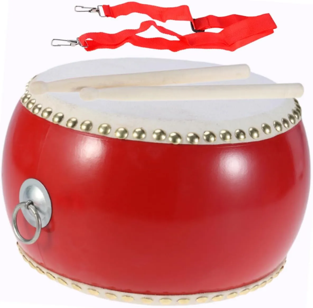 1Set Drum Percussion Instrument with Drumsticks Strap Early Educational for Young Musicians Promotes Concentration Creativity