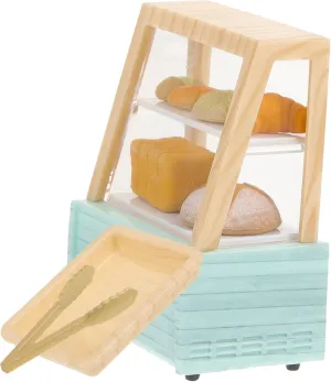 1set Miniature Bakery Display Cabinet Realistic Cake Rack for Dollhouse Scene Decoration Compact and Adorable Food Clip Plate for Kitchen Accessories