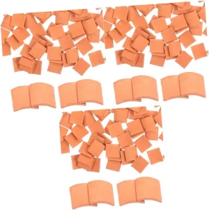240pcs Miniature Roof Tiles Lifelike Simulation for Landscape Table Scenery Building Accessories for Creative Projects