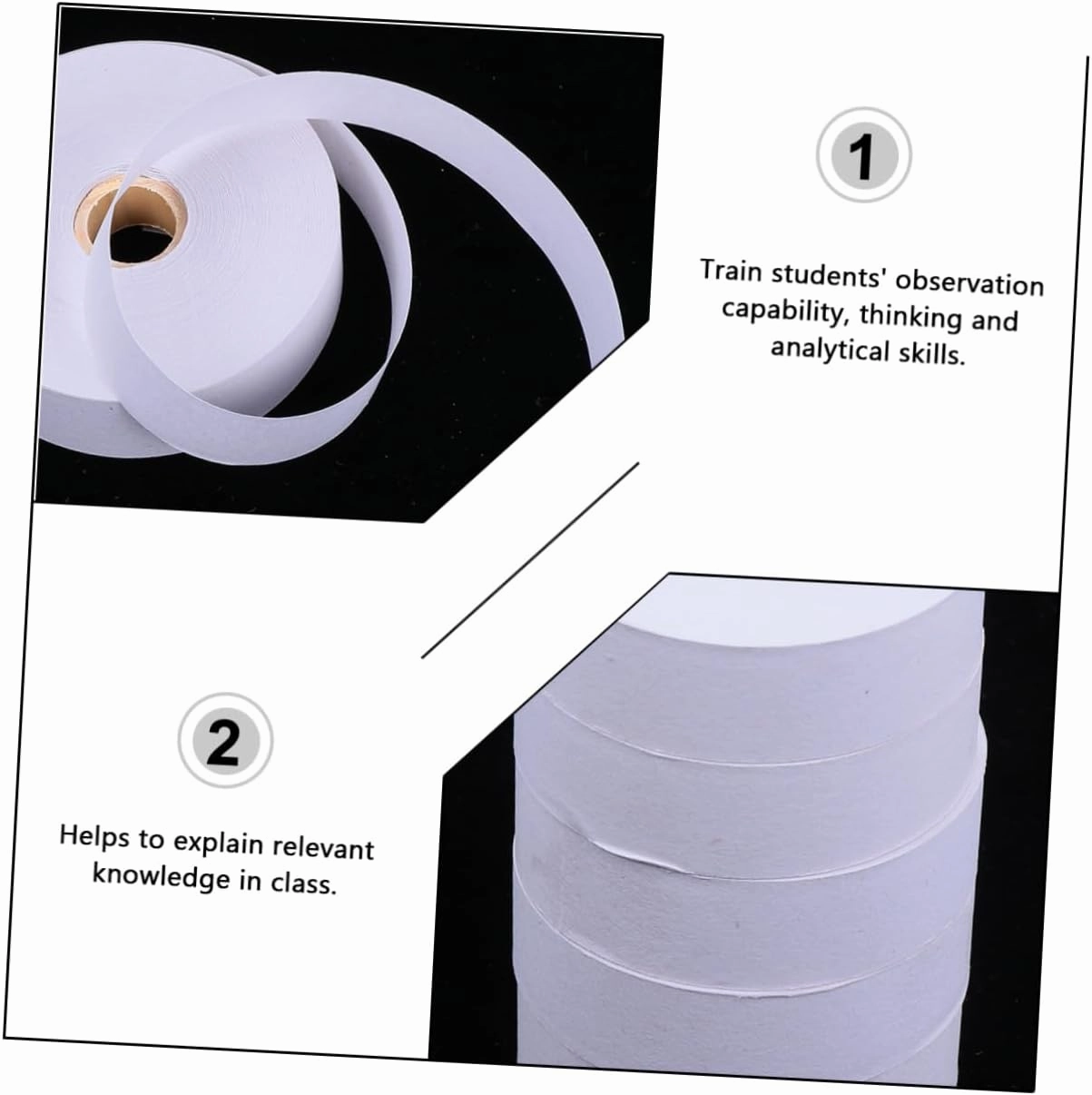 25pcs Electromagnetic Dotting Timer Paper Tape for Physics Experiments Educational Tool for School Laboratory Home Creative Electromagnetic Timing Apparatus