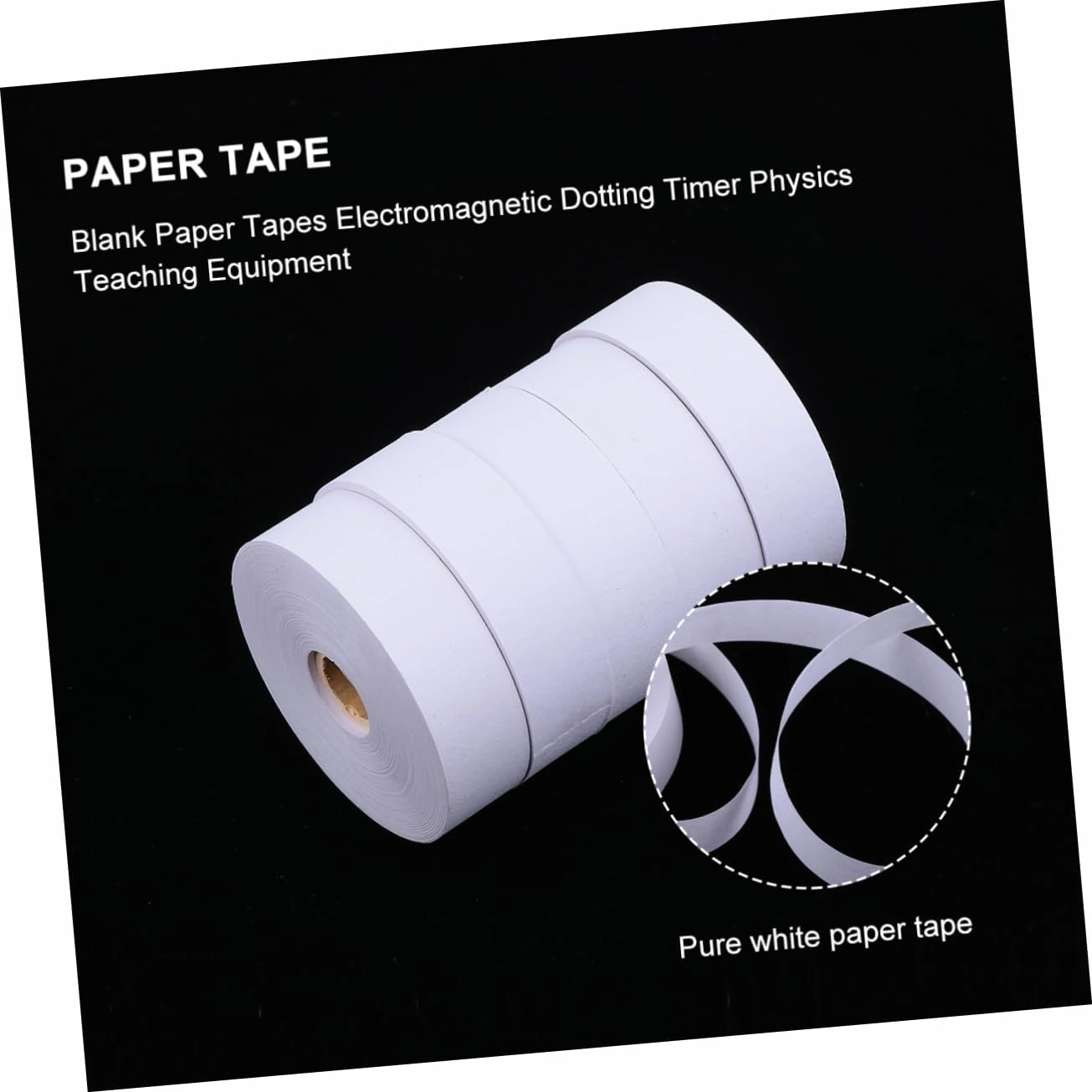 25pcs Electromagnetic Dotting Timer Paper Tape for Physics Experiments Educational Tool for School Laboratory Home Creative Electromagnetic Timing Apparatus