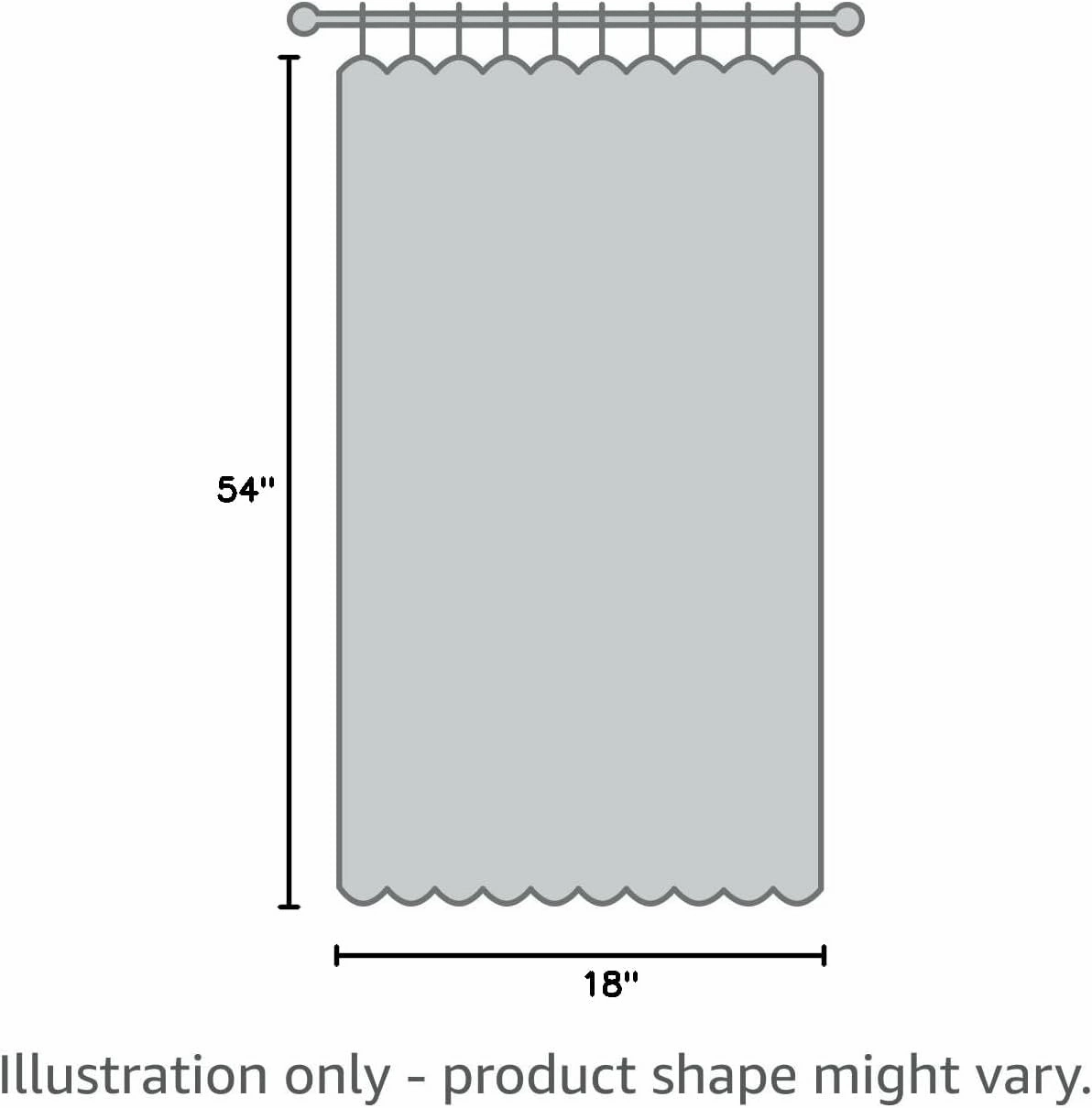 2 Pack Buffalo Check Valances for Windows Living Room 18 inches Long Classic Gingham Plaid Bedroom Bathroom Rod Pocket Country Farmhouse Kitchen Window Curtain Valances - 54"x18" Grey & White