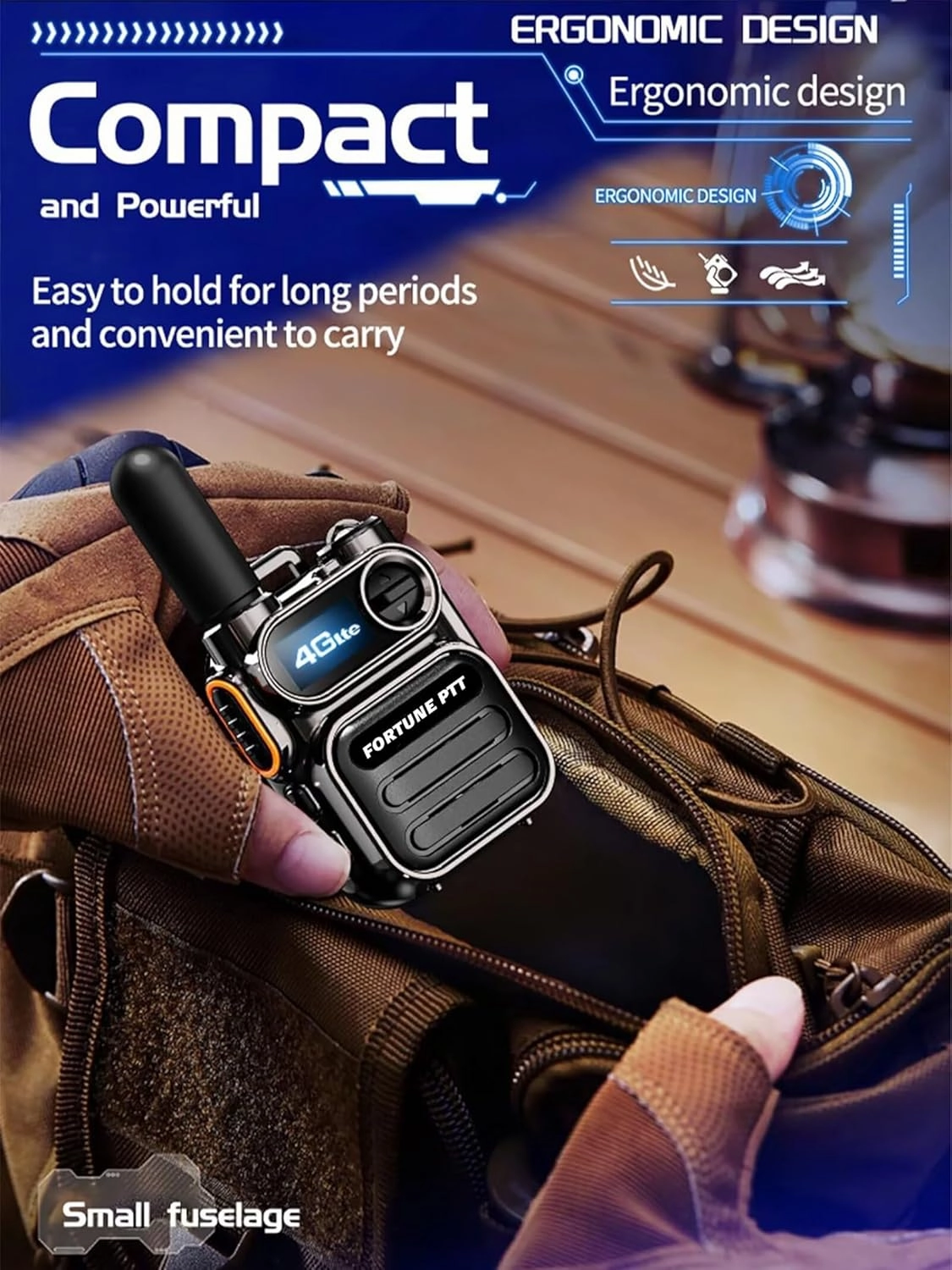 2 Pack Long Range Walkie Talkies with SIM Cards, 4G PTT Portable FRS Two Way Radio, Rechargeable Walkie Talkies for Adults and Kids, Hand Held Radios