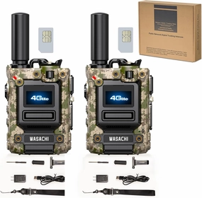 2Pcs 4G Walkie Talkie for Adults,Long Range 4G 1000 Mile Rechargeable Two-Way Radios 3-Day Battery Runtime Ideal for Hiking,Camping,Work,and Emergency Use Portable Two-Way Outdoor Radio(SIM Card)