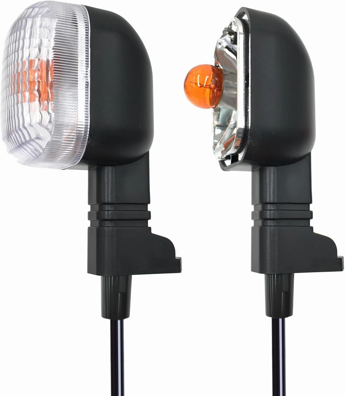 2Pcs Rear Motorcycle turn signals Winker Indicators light for Yamaha BWS 50 100 125 ZUMA/50F/50 FX ZUMA 125 (Clear)