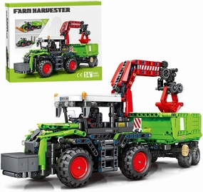 3 in 1 Harvester Agricultural Machinery Tractor Building Block Set Toys Kit for Adult, MOC Building Car Model for Boys12  (1481pcs) Block Collectible Car Set