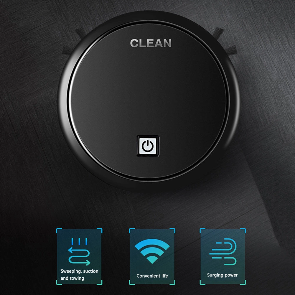 3-in-1 Robot Vacuum Cleaner 1800Pa - USB Rechargeable, Smart, and Multi-functional Dry/Wet Sweeping Vacuum Cleaner