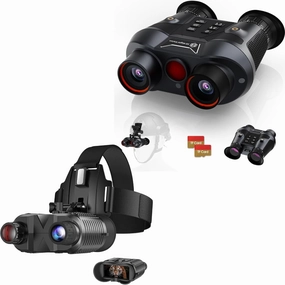 3D VR Night Vision Goggles Head Mounted 4K & ArzzuNiu Head-Mounted Night Vision Goggles Bundles
