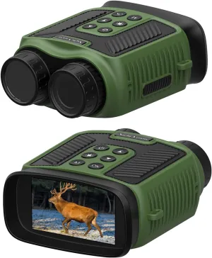 40MP Night Vision Goggles for Adults,3" Night Vision Binoculars with 5000MAH Rechargeable Battery,32GB Memory Card,Can Take Photos and Record Videos,Green