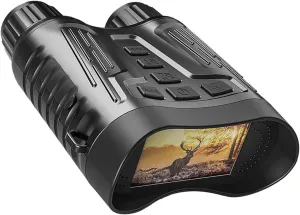 4K IR Night Vision Digital Binoculars, Mini Portable Night Vision Goggles for Adults, 3.2'' Large Screen, 8X Digital Zoom, 32GB Card to Save Photos and Videos for Camping Hunting Security