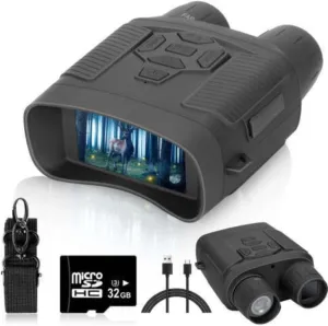 4K Night Vision Goggles Head Mounted,984FT Night Vision Binoculars Military TacticalInfrared Binoculars Digital Night VisionViewing for Total DarknessLong Rang Infrared Goggles Night5X Digital Zoom