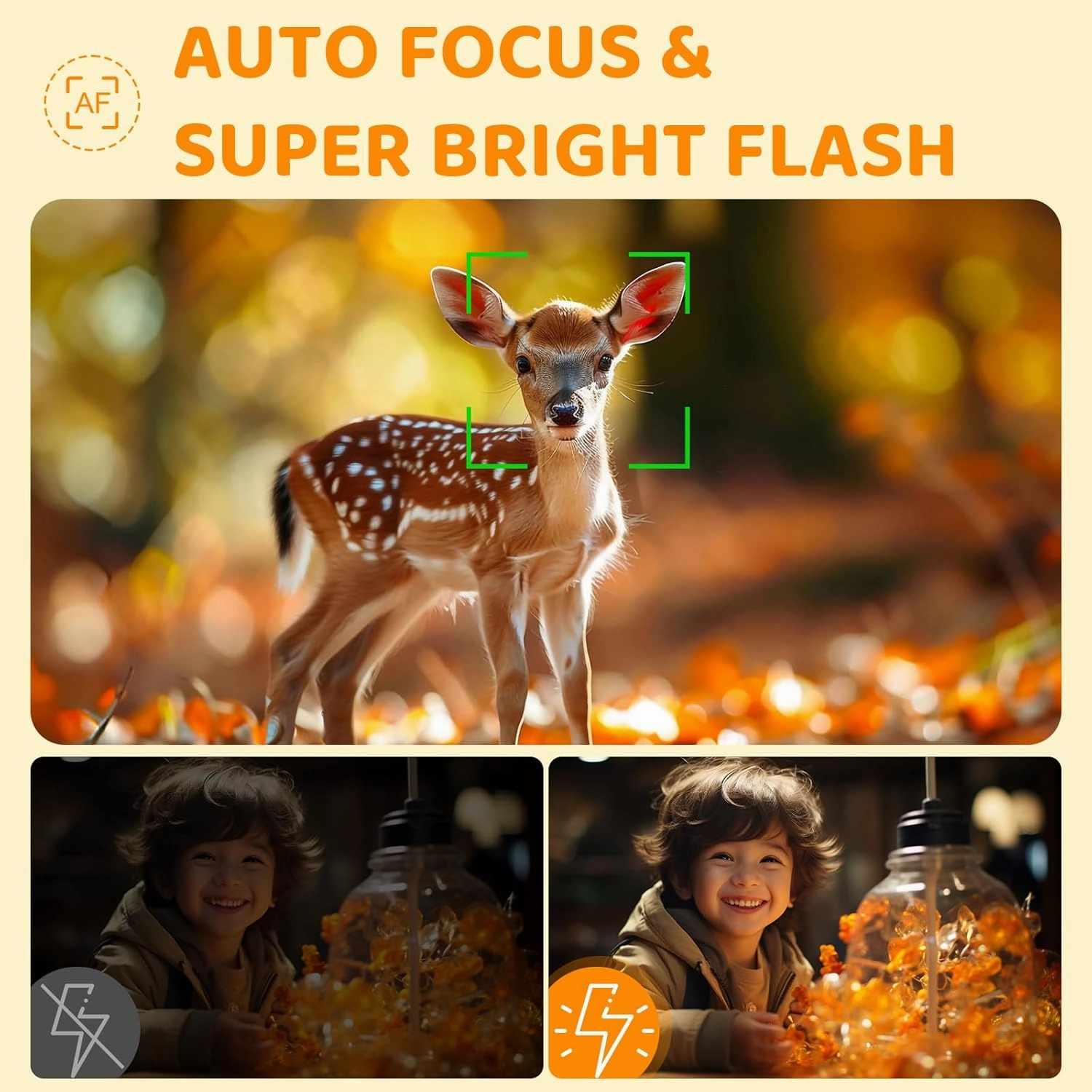 5K Digital Camera - 72MP Digital Cameras with 16X Zoom for Kids' Gifts - Autofocus Point and Shoot Digital Camera for Photography - UHD 2.8'' Screen Compact Portable Camera with 32GB SD Card