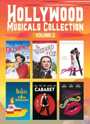 6 Movies - Hollywood Musicals Collection Volume 2 - Oklahoma / The Wizard of Oz / Dirty Dancing / The Yellow Submarine / Cabaret / Victor Victoria - DVD Set