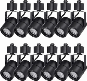 7W Track Lighting Heads,Dimmable LED Track Light Heads for Ceiling Accent Task Art Exhibition Lighting,Kitchen, 5000K Daylight 36°Angle (Black) 12 Pack