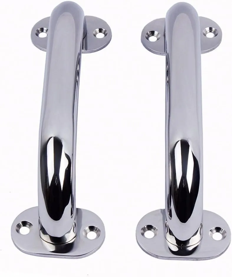 9" Boat Grab Bar, 2 Pack Stainless Steel Handrail Handle Multipurpose 9 inch Safe Hand Supports for Marine Boat Yacht