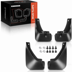 A-Premium Set of 4PCS Mud Flaps Splash Guards Mudguards Mudflaps with Hardware Kits Accessory Compatible with Lexus NX250, NX350, NX350, NX350h, NX450h , NX450h , 2022, Front LH RH and Rear LH RH