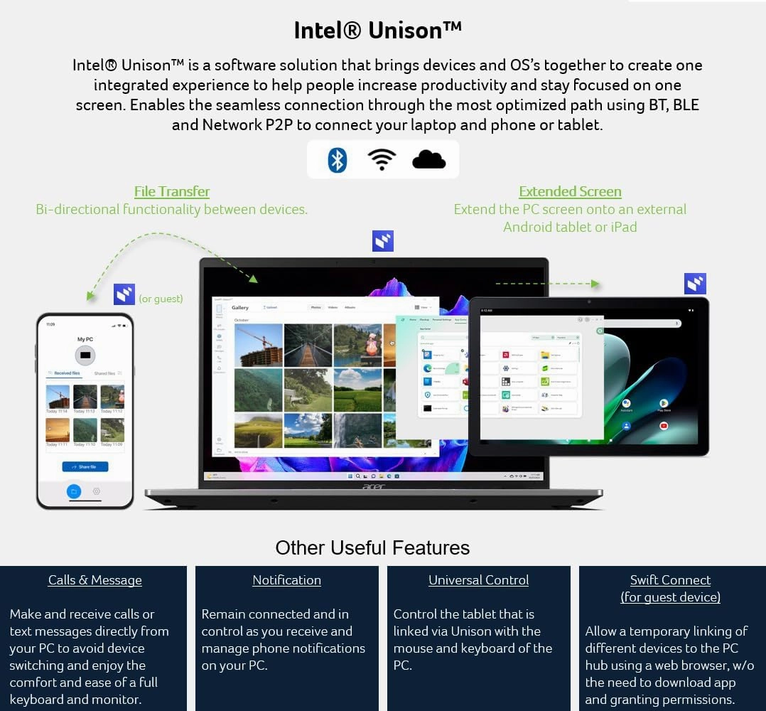 Acer Swift Go 14 Intel Evo Thin & Light Laptop | 14" OLED 2880 x 1800 90Hz Display | Unlock AI Experiences | Intel Core Ultra 5 Processor 125H | Intel ARC | 16GB LPDDR5X | 512GB SSD | SFG14-72-53BP