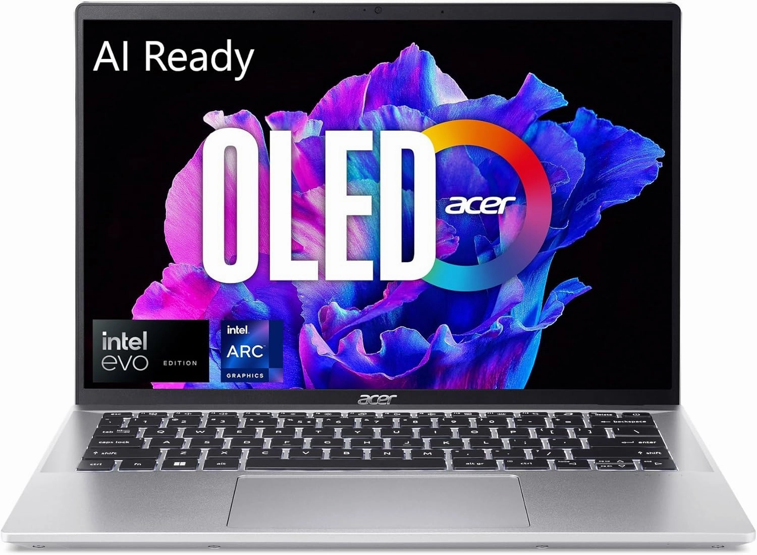 Acer Swift Go 14 Intel Evo Thin & Light Laptop | 14" OLED 2880 x 1800 90Hz Display | Unlock AI Experiences | Intel Core Ultra 5 Processor 125H | Intel ARC | 16GB LPDDR5X | 512GB SSD | SFG14-72-53BP