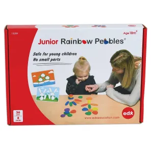 Activity Set - Junior - Ages 18M  - Includes 16 Activity Cards - Sorting and Stacking Stones - Early Math Manipulative for Children - First Counting and Construction Toy