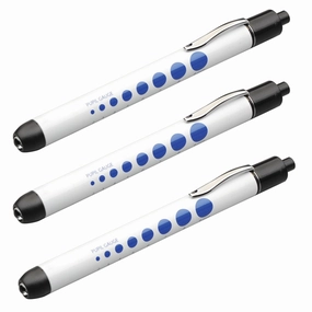 ADC 352WPQ-3 Metalite 352 Reusable Penlight in Display Pack, White with Pupil Gauge (Pack of 3)