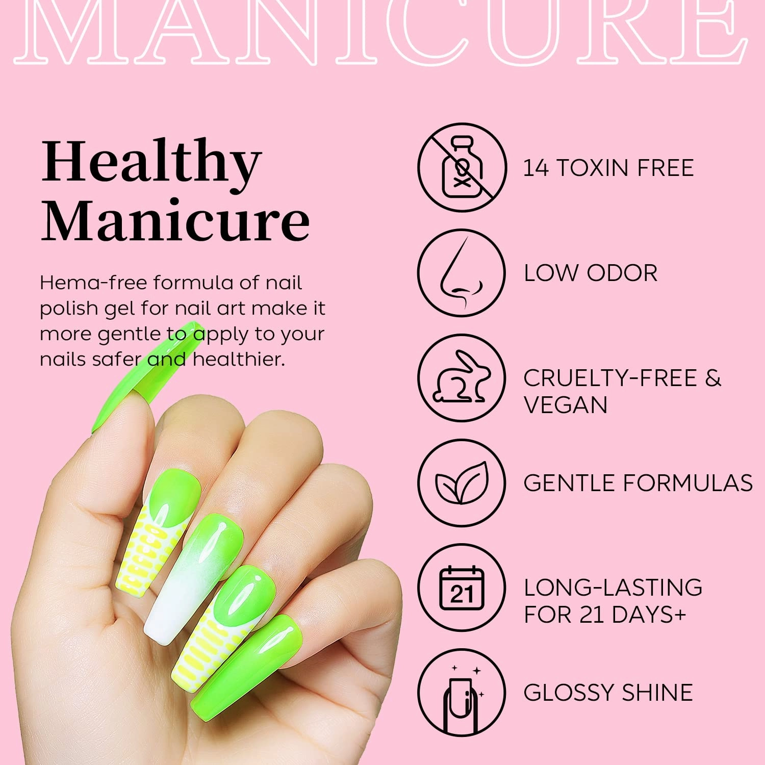 AIMEILI Gel Nail Polish Set Neon Collection 12 Colors Hot Pink Blue Yellow Green Soak Off LED Bright Spring Summer Gel Nail Polish Kit Gift for Women Kit Set 25