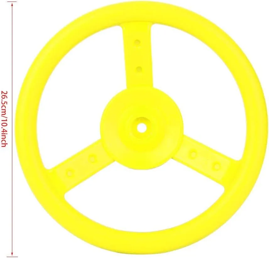 Alomejor Plastic Steering Wheel Kids Playground Small Steering Wheel Toy for Children's Climbing Frames Tree Houses Backyard Playset