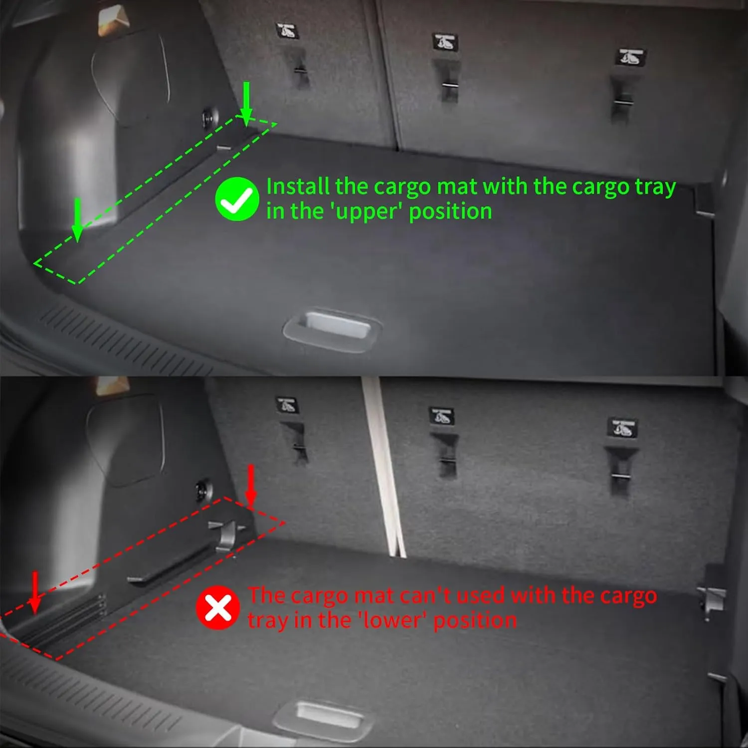 ANBINGO® Floor Mats & Cargo Liner for Buick Encore GX AWD, 2020-2025 Preferred | Select | Essence, 2024-2025 Sport Touring | Avenir, (Cargo Tray in Upper Deck Position)