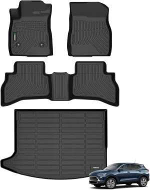 ANBINGO® Floor Mats & Cargo Liner for Buick Encore GX AWD, 2020-2025 Preferred | Select | Essence, 2024-2025 Sport Touring | Avenir, (Cargo Tray in Upper Deck Position)