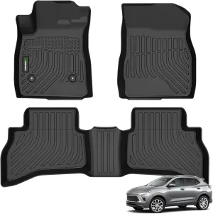 ANBINGO® Floor Mats Custom for Buick Encore GX AWD (Only), 2020-2025 Preferred | Select | Essence, 2024-2025 Sport Touring | Avenir, Automotive Front & Rear Row Floor Liners, Black