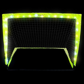Aoneky 4x3ft LED Light Up Soccer Goal - Glow in The Dark Pop-up Soccer Net