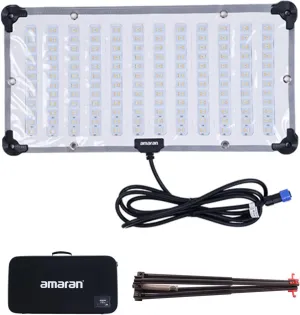 Aputure amaran F21x Bi-Color V-Mount LED Mat Foldable Flexible LED Light 2500K- 7500K CRI 95 , TLCI 98 App Control for Video Studio Photography Film Lighting with Sftobox,Carring Case (Amaran F21x)