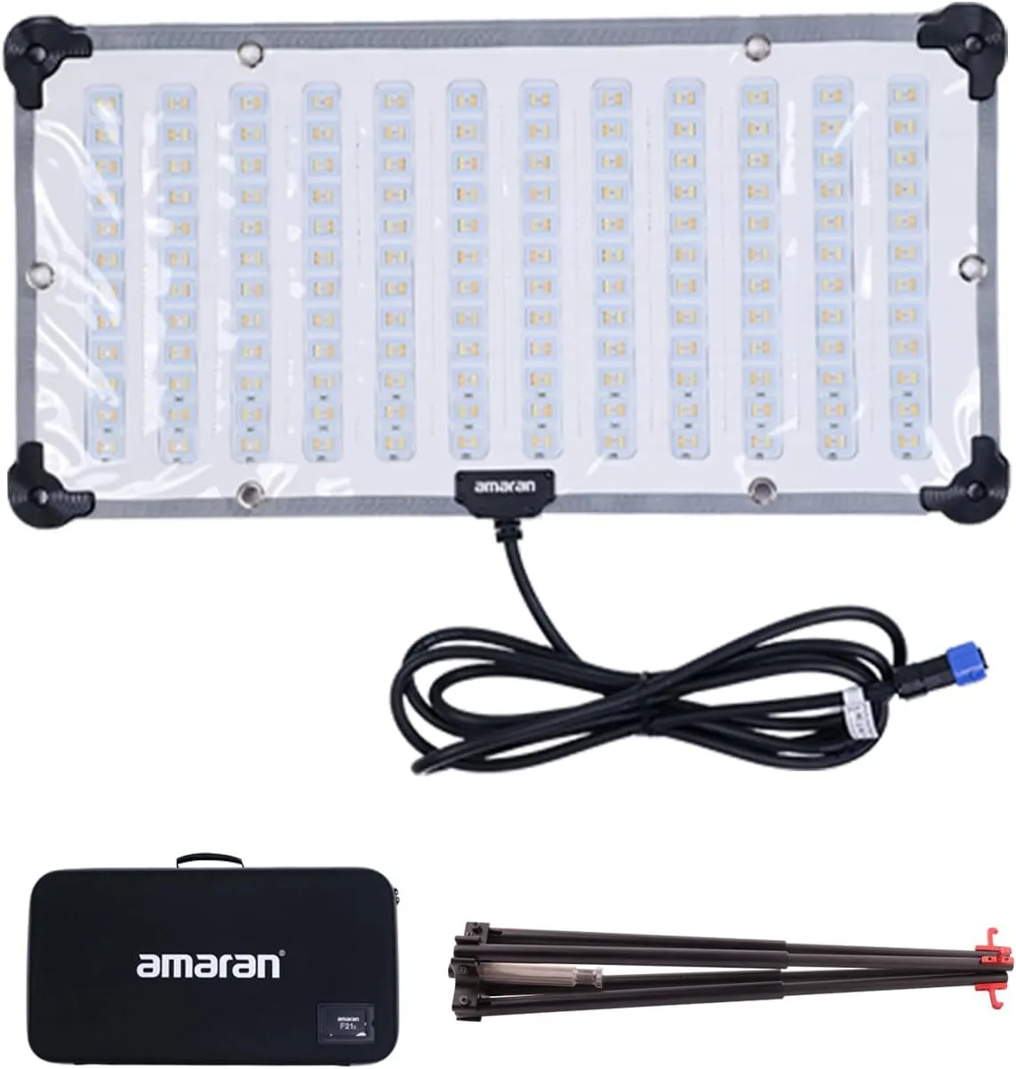 Aputure amaran F21x Bi-Color V-Mount LED Mat Foldable Flexible LED Light 2500K- 7500K CRI 95 , TLCI 98 App Control for Video Studio Photography Film Lighting with Sftobox,Carring Case (Amaran F21x)