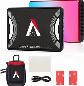 Aputure Amaran MC RGBWW LED On Camera Light Portable Photography Light TLCI/CRI 96  RGB 0-360 Full Color 3200-6500K Adjustable 0-100% Stepless Dimming with Magnet Adsorption Function,Wireless Charging