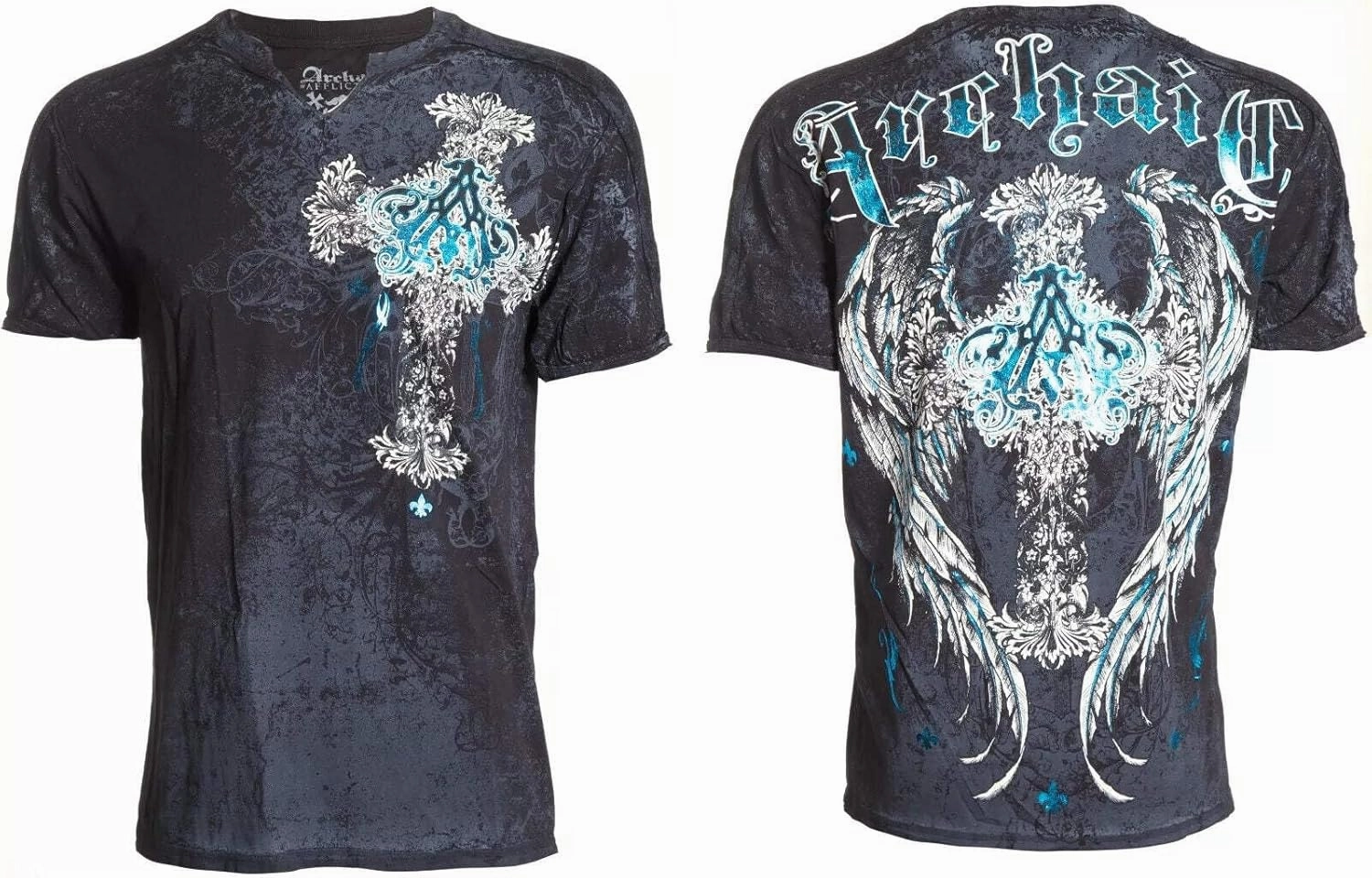 Archaic by Affliction Men's T-Shirt Mausoleum Y2K