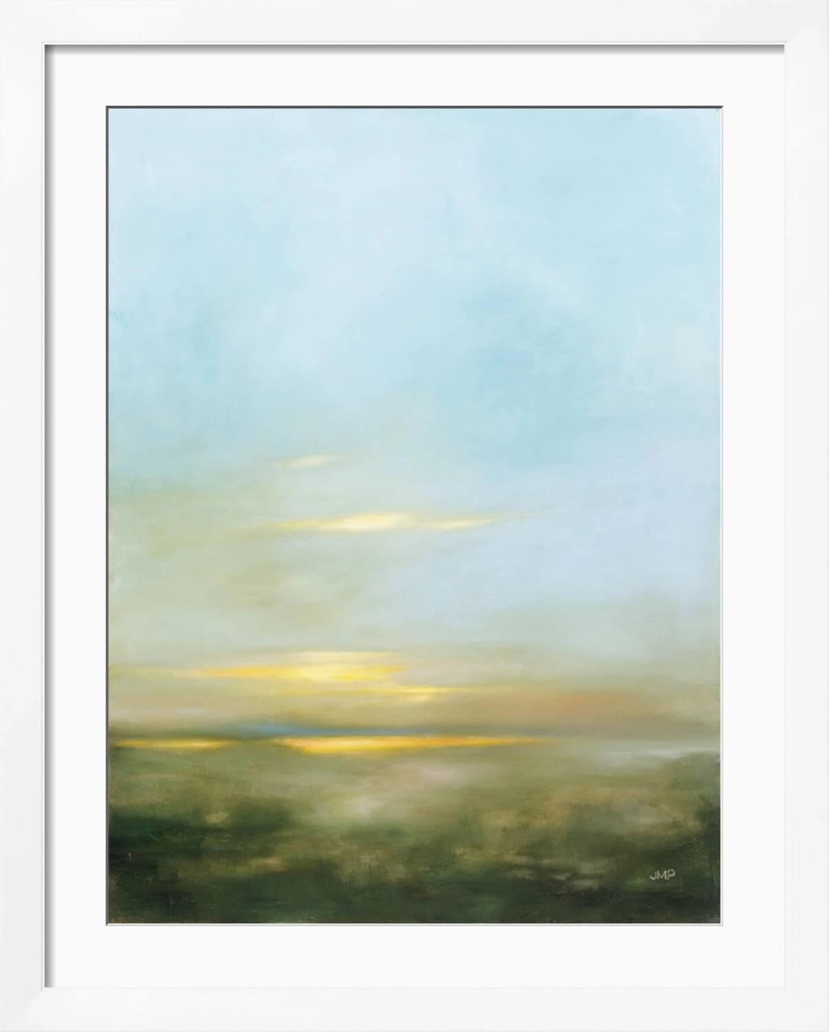 ART.COM Wall Art Print Eventide Bright on White Frame by Julia Purinton, 32" x 40"