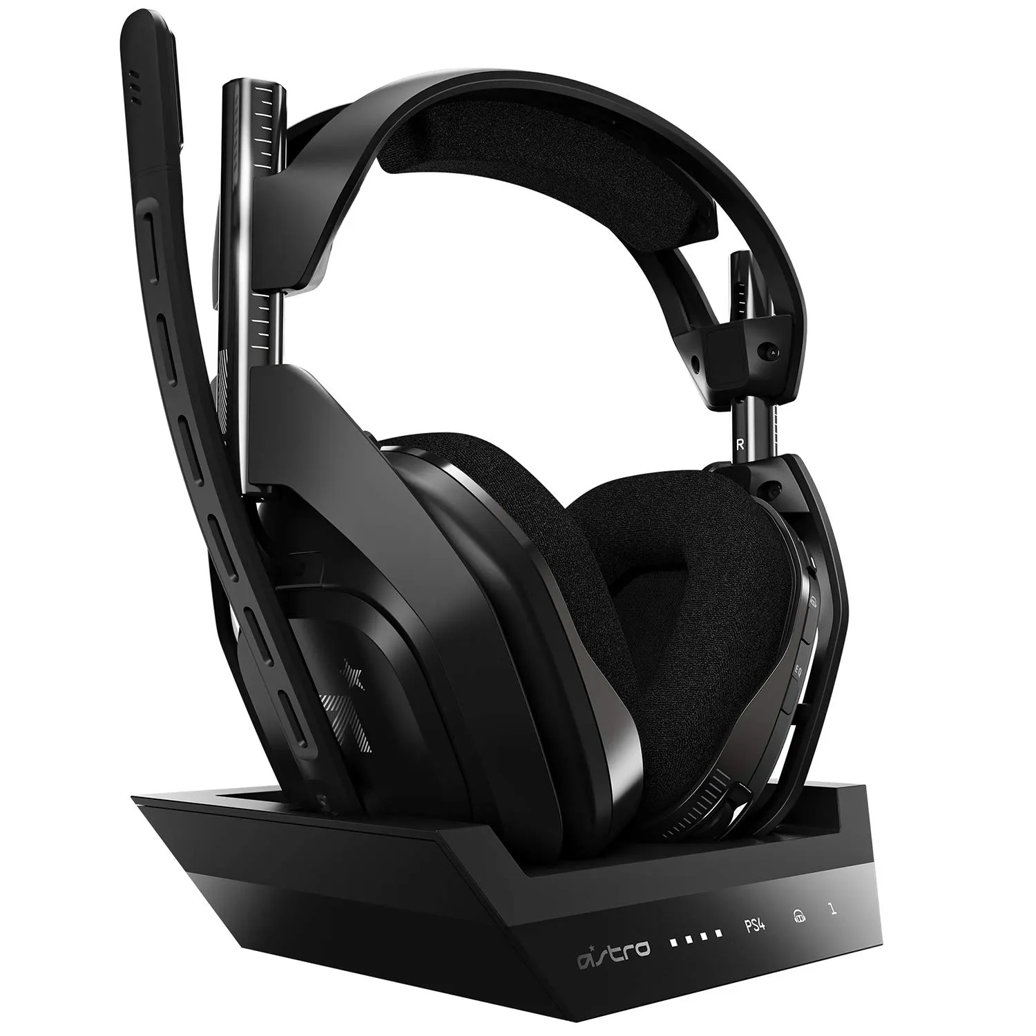 ASTRO Gaming A50 Wireless Headset   Base Station Gen 4 - Compatible With PS5, PS4, PC, Mac - Black/Silver