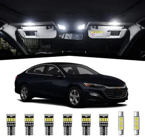 AWALITED 12pcs Chevy Malibu Interior LED Lights Kit Super Bright LED Map Dome Light Bulbs Replacement for 2013 2014 2015 2016 2017 2018 2019 2020 Chevrolet Chevy Malibu all models