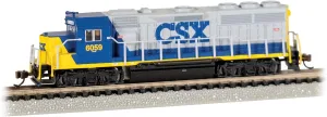 Bachmann Trains - GP40 - ECONAMI™ DCC Sound Value Equipped Locomotive - CSX® #6059 (Bright Future) - N Scale