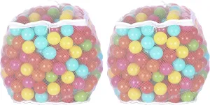 BalanceFrom Play Pit Balls, Kids Plastic Toy Balls for Playpen, Bounce House, or Pool