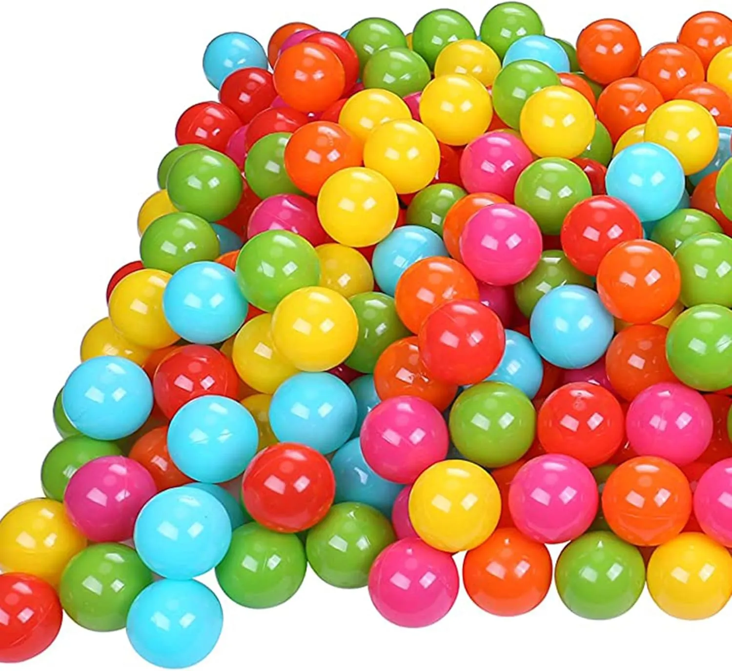 BalanceFrom Play Pit Balls, Kids Plastic Toy Balls for Playpen, Bounce House, or Pool