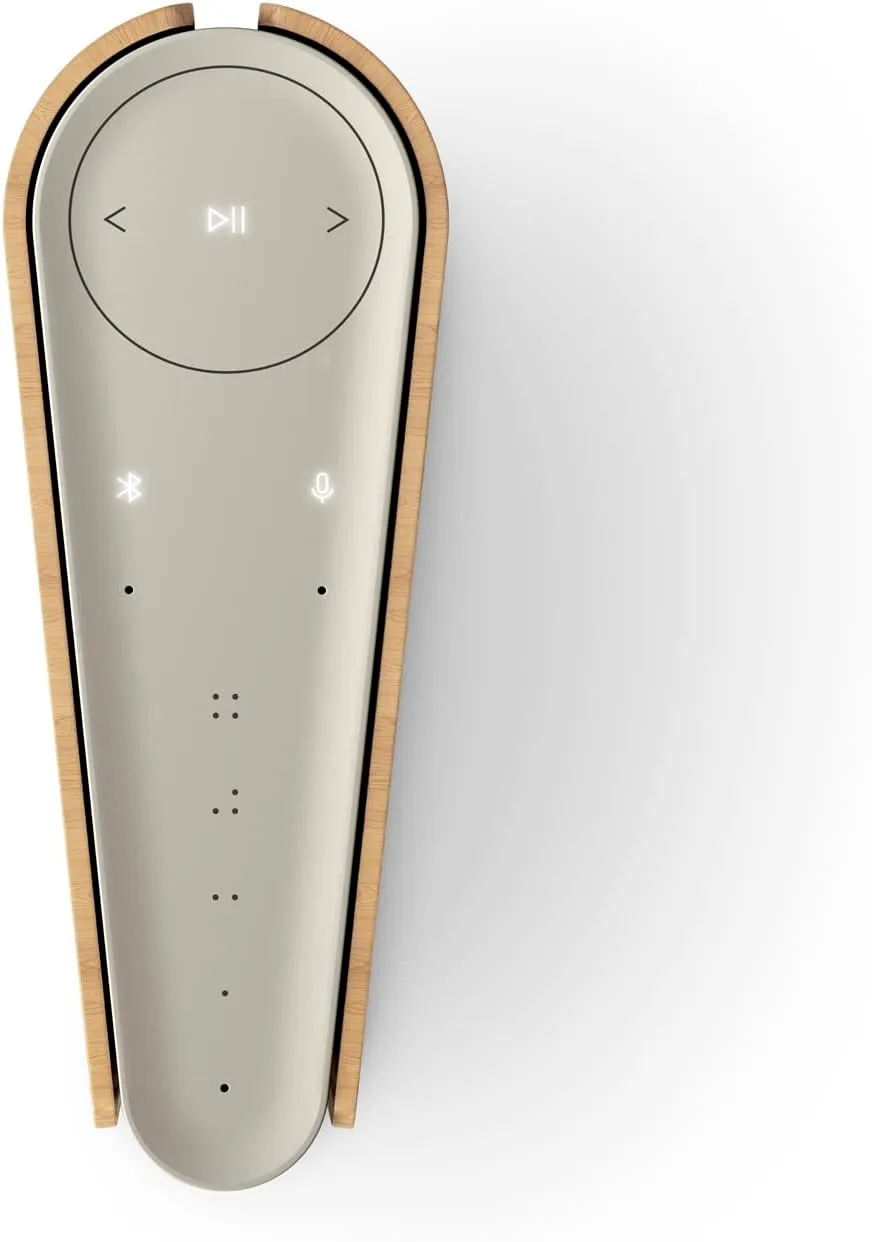 Bang & Olufsen Beosound Emerge Bookshelf Wi-Fi Speaker, Gold Tone/Light Oak